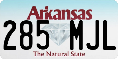 AR license plate 285MJL