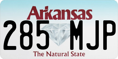 AR license plate 285MJP