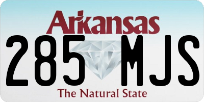 AR license plate 285MJS