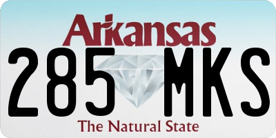 AR license plate 285MKS