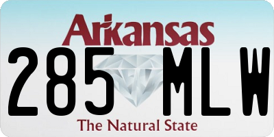 AR license plate 285MLW