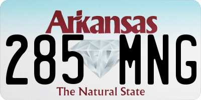 AR license plate 285MNG
