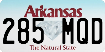 AR license plate 285MQD