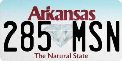 AR license plate 285MSN