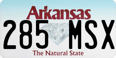 AR license plate 285MSX