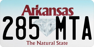 AR license plate 285MTA
