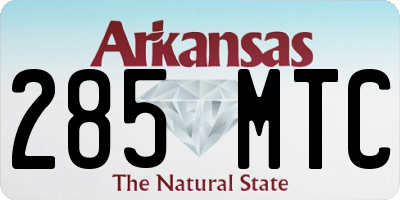 AR license plate 285MTC