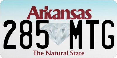 AR license plate 285MTG