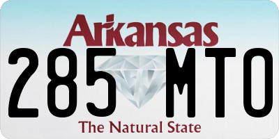 AR license plate 285MTO