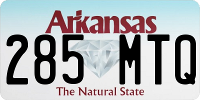 AR license plate 285MTQ