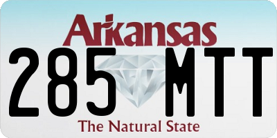 AR license plate 285MTT