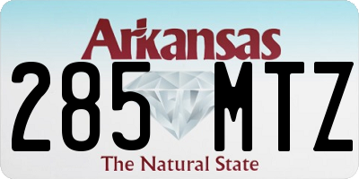AR license plate 285MTZ