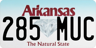 AR license plate 285MUC