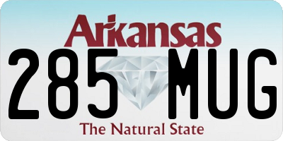 AR license plate 285MUG