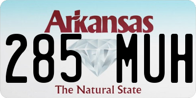 AR license plate 285MUH