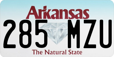 AR license plate 285MZU