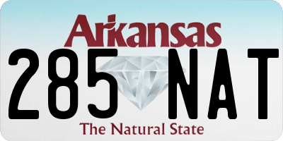 AR license plate 285NAT
