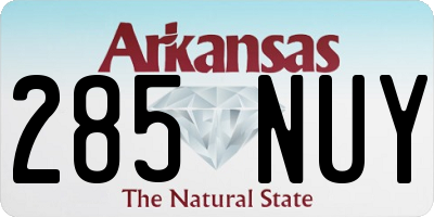 AR license plate 285NUY