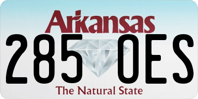 AR license plate 285OES
