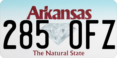 AR license plate 285OFZ