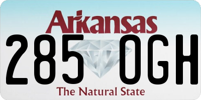 AR license plate 285OGH