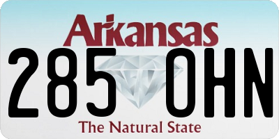 AR license plate 285OHN