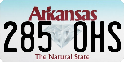 AR license plate 285OHS