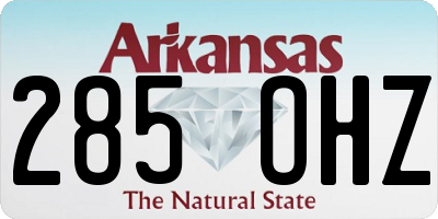 AR license plate 285OHZ