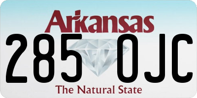 AR license plate 285OJC