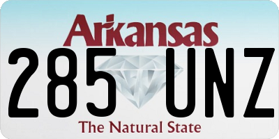 AR license plate 285UNZ