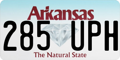 AR license plate 285UPH