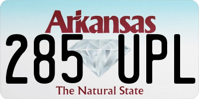 AR license plate 285UPL