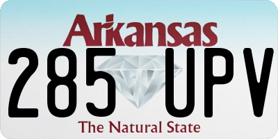 AR license plate 285UPV