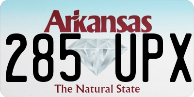 AR license plate 285UPX