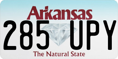 AR license plate 285UPY