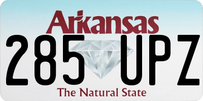 AR license plate 285UPZ