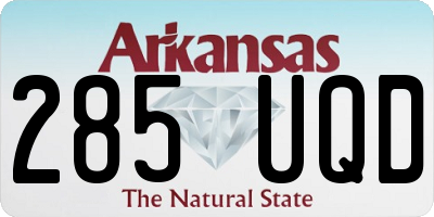 AR license plate 285UQD