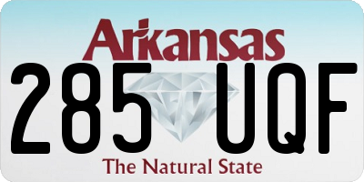 AR license plate 285UQF
