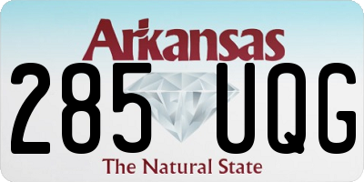 AR license plate 285UQG