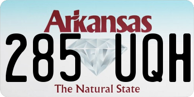 AR license plate 285UQH