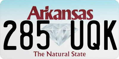 AR license plate 285UQK