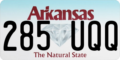 AR license plate 285UQQ