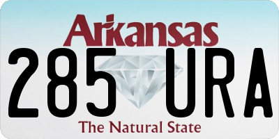 AR license plate 285URA
