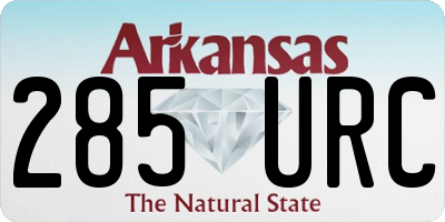 AR license plate 285URC