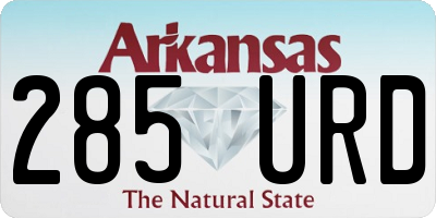 AR license plate 285URD