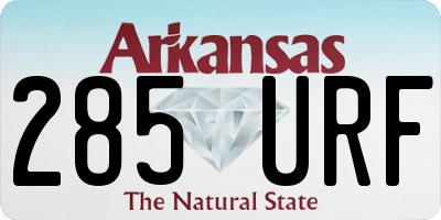 AR license plate 285URF