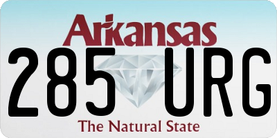 AR license plate 285URG