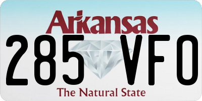 AR license plate 285VFO