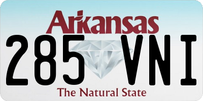 AR license plate 285VNI