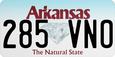 AR license plate 285VNO
